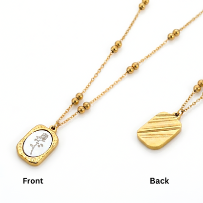 Floral Pendant | Stainless Steel