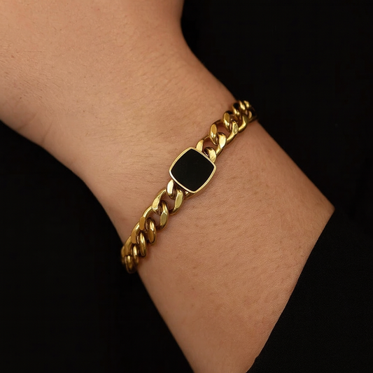 Black Cuban Stainless Steel bracelet
