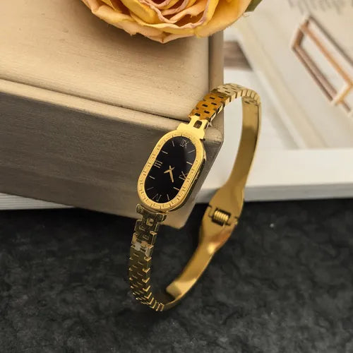 Watch Style Golden Bangle