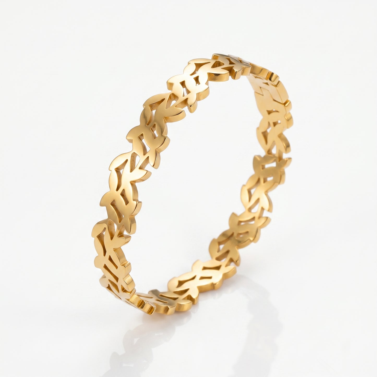 Golden Flower Bangle