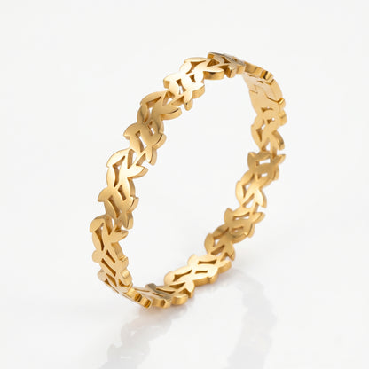 Golden Flower Bangle