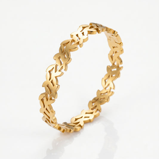 Golden Flower Bangle