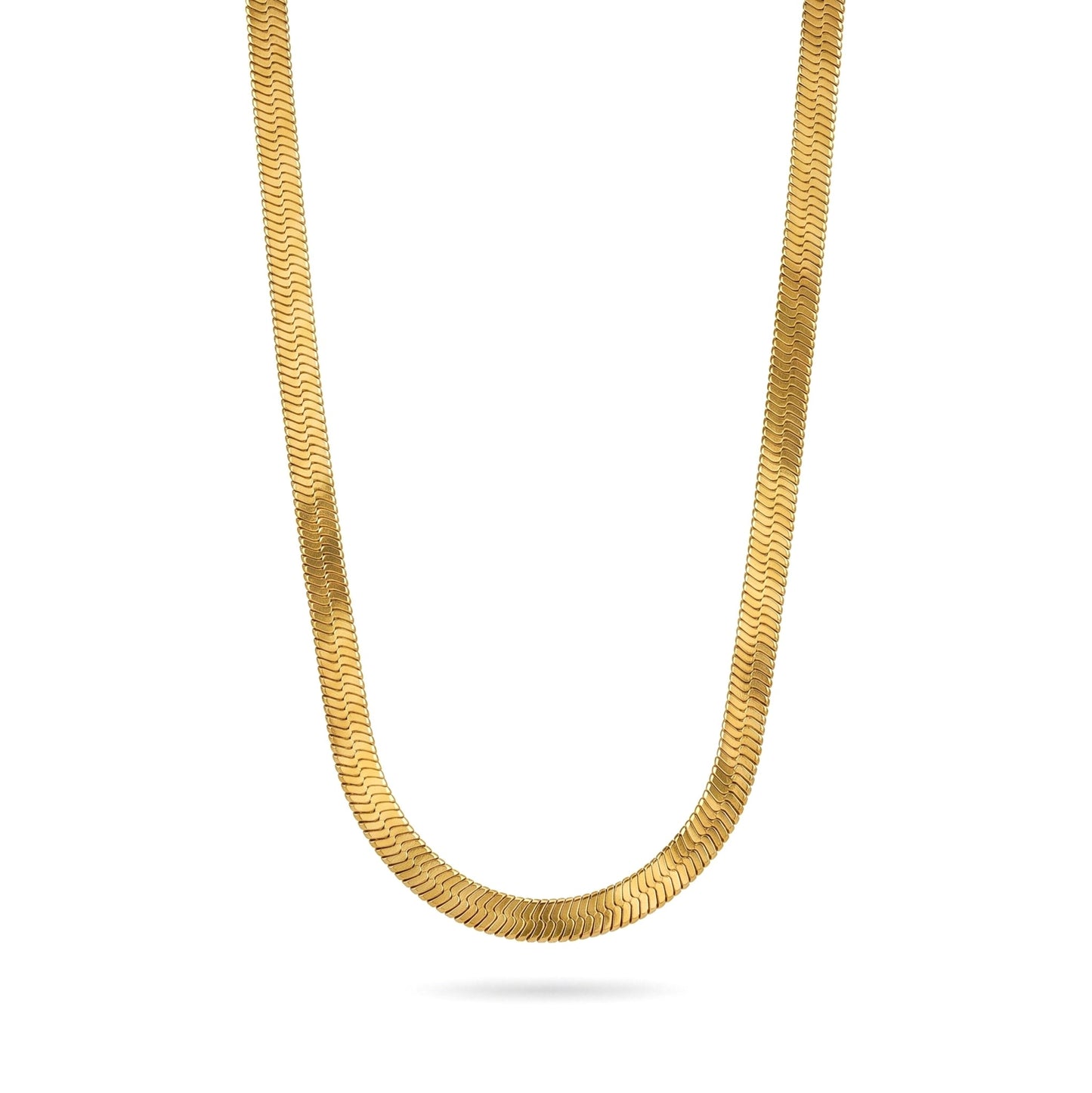 Gold Snake-chain Necklace