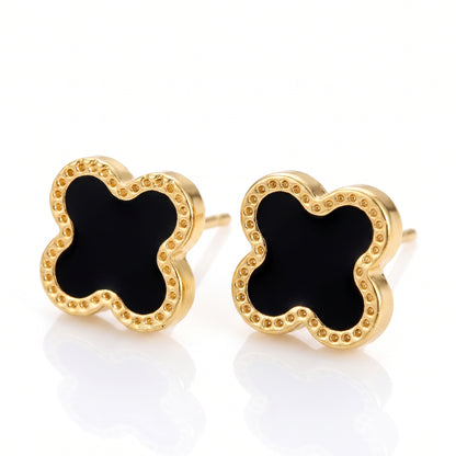BLACK CLOVER EARRINGS