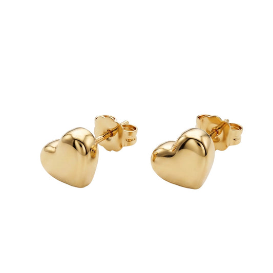 Minimal Heart Earrings | Stainless Steel