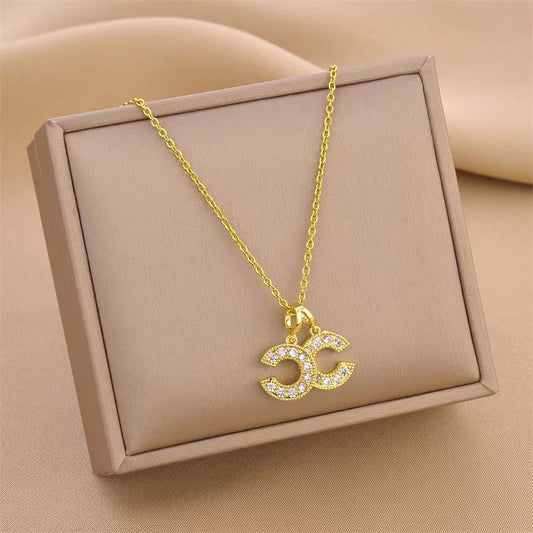 CHANNEL CHARM NECKLACE