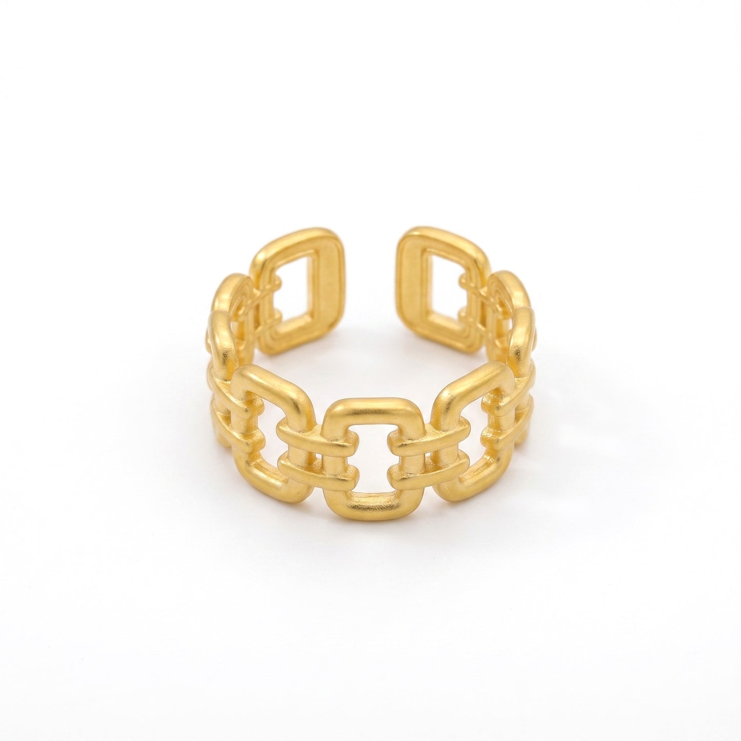 Cuban Link Ring - Adjustable