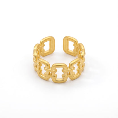 Cuban Link Ring - Adjustable