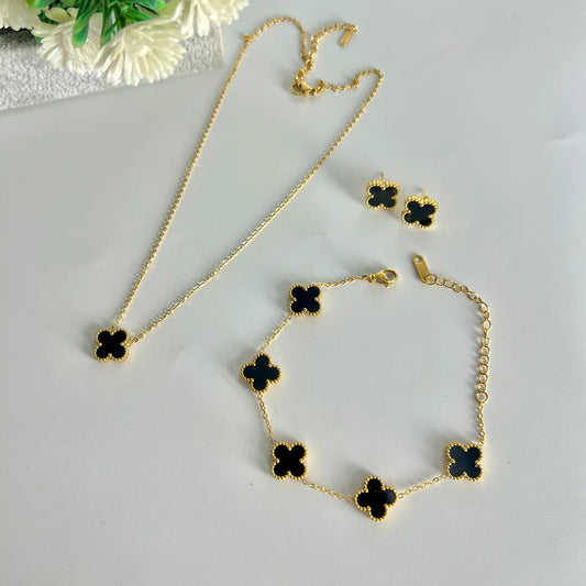 BLACK CLOVER JEWELLERY SET