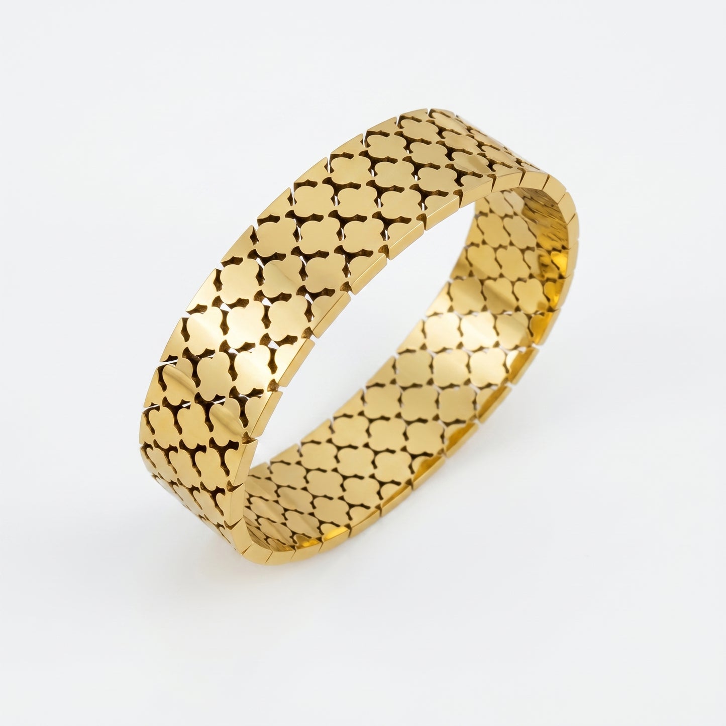 Golden Trellis Bangle | Stainless Steel
