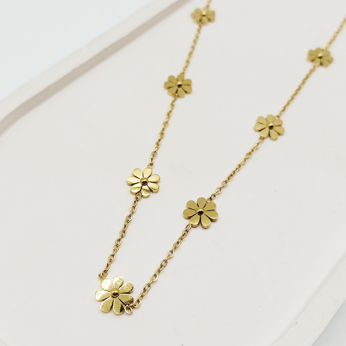 Golden Petal Necklace