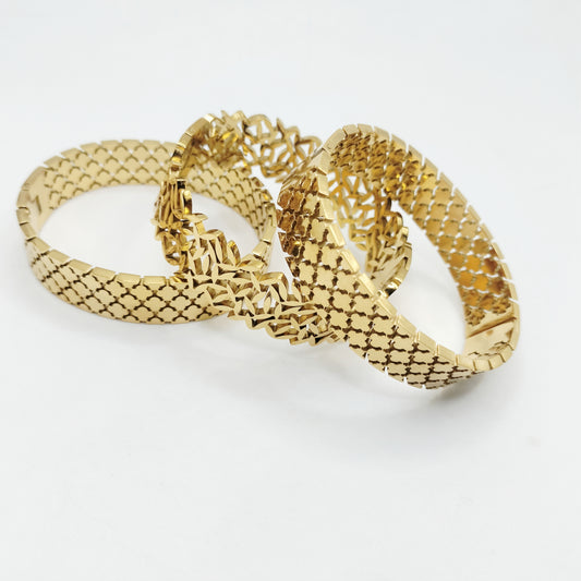 Deal Of 3 Daily Wear Stainless Steel Premium Bangles