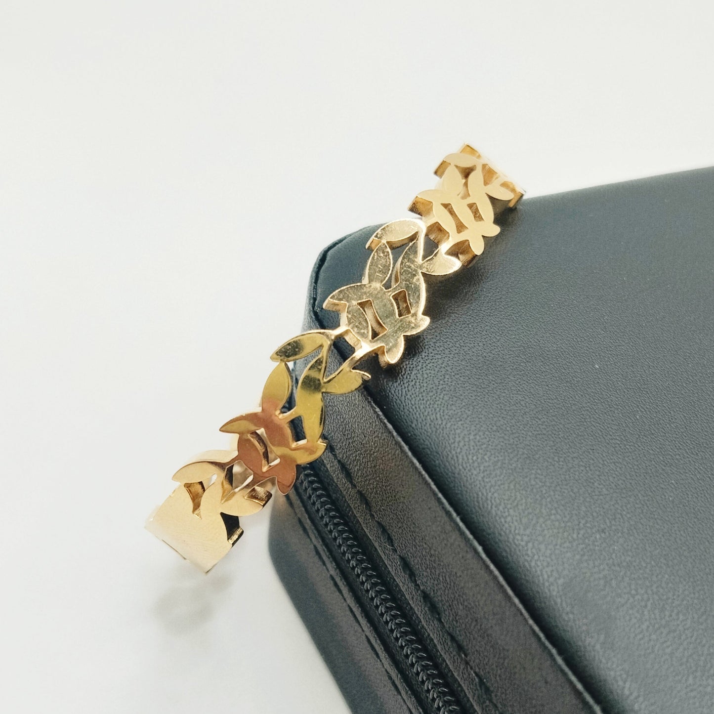 Golden Flower Bangle