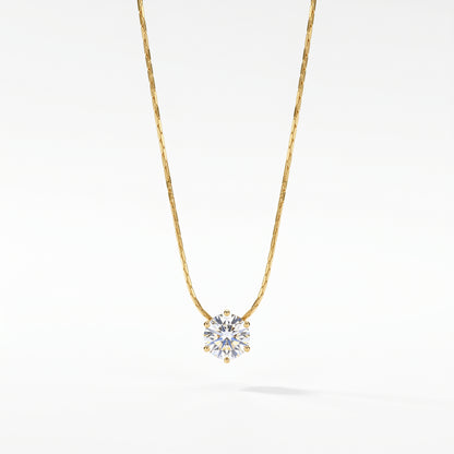 Single Diamond Necklace