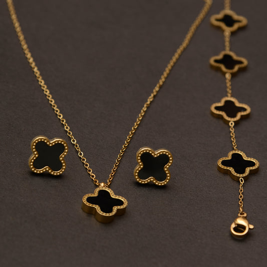 BLACK CLOVER JEWELLERY SET