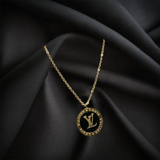 LV BLACK PENDANT*