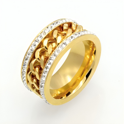4-Piece Luxury Gold-Plated Ring Stack
