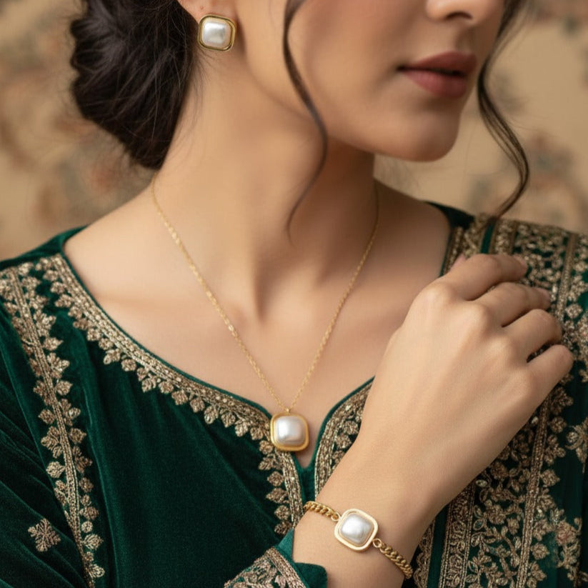 WHITE PEARL PREMIUM SET