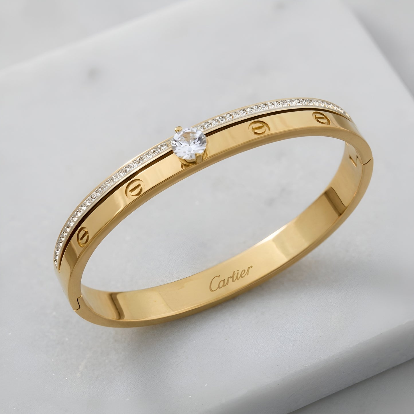 Premium Diamond Bangle + Ring