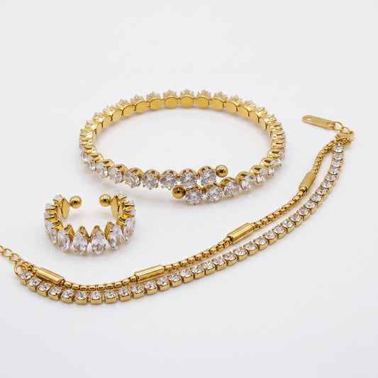 Luxury Crystal – Bracelet, Ring & Bangle