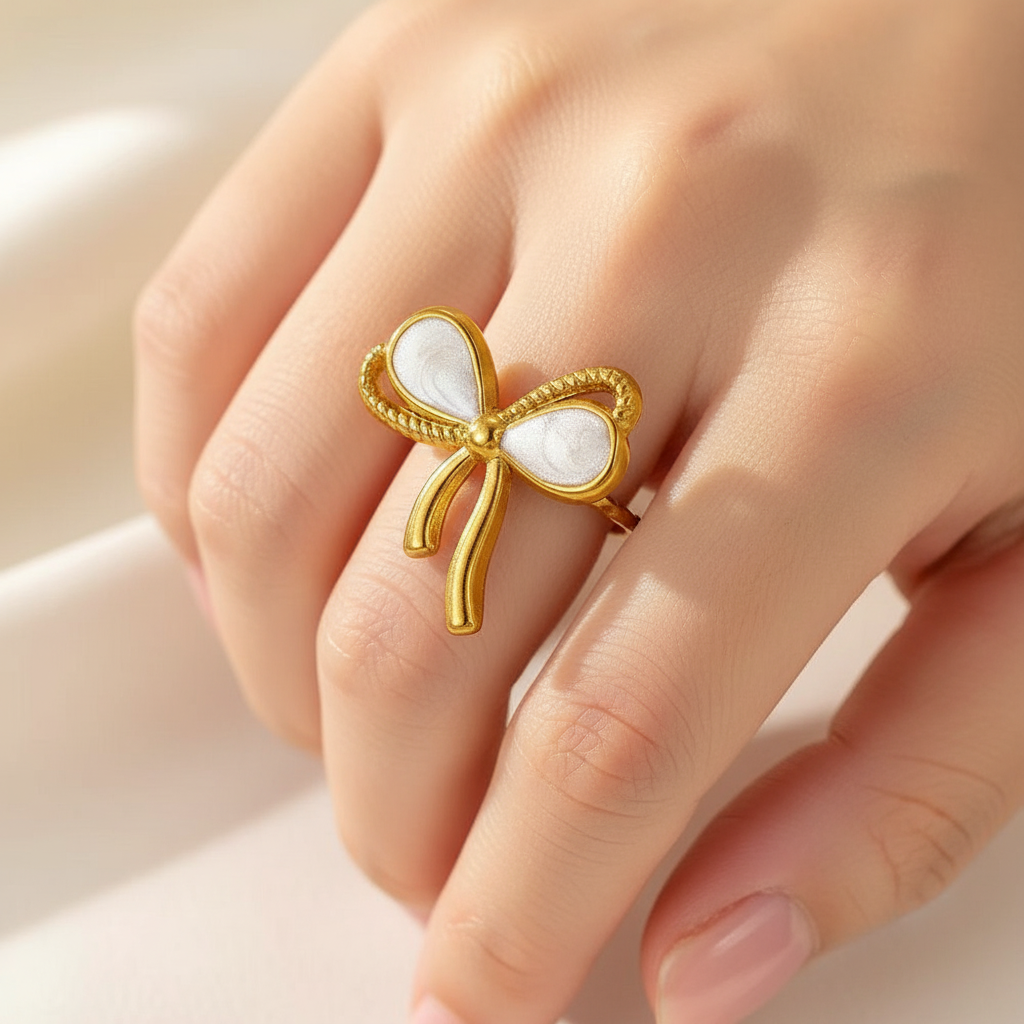 Dainty Bow ring