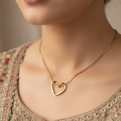 Golden Heart Necklace