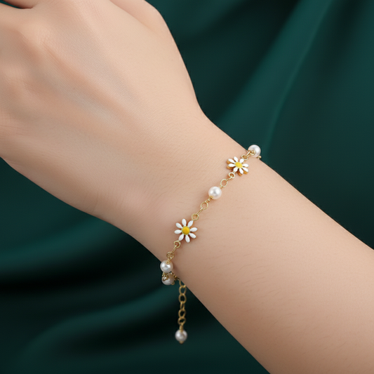 Floret Stainless Steel Bracelet