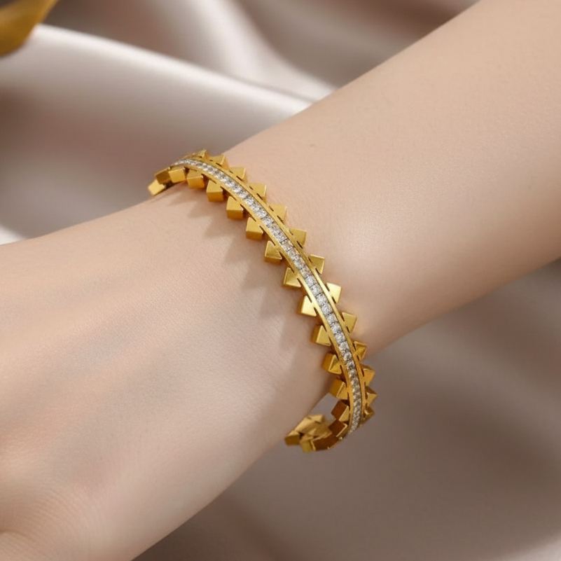 Spiked Cuff Imported Bangle