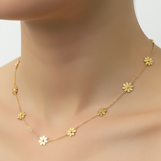 Golden Petal Necklace