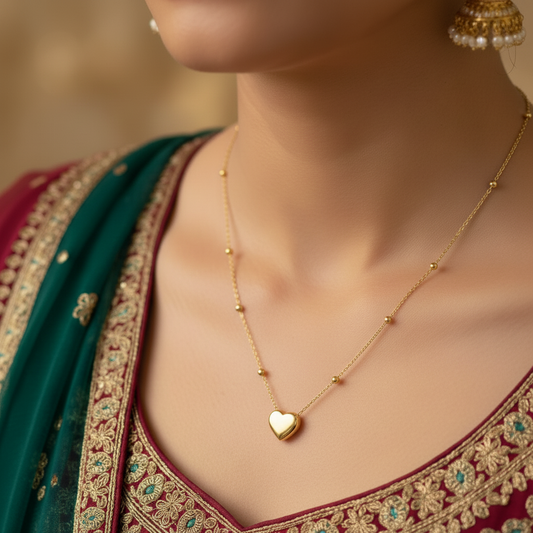 MINIMAL HEART NECKLACE