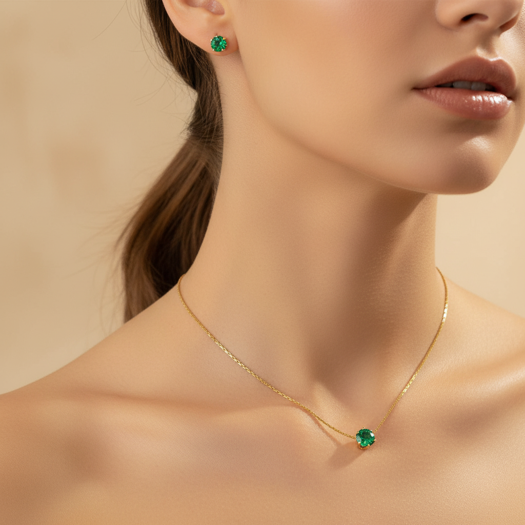 Single Stone Green Set