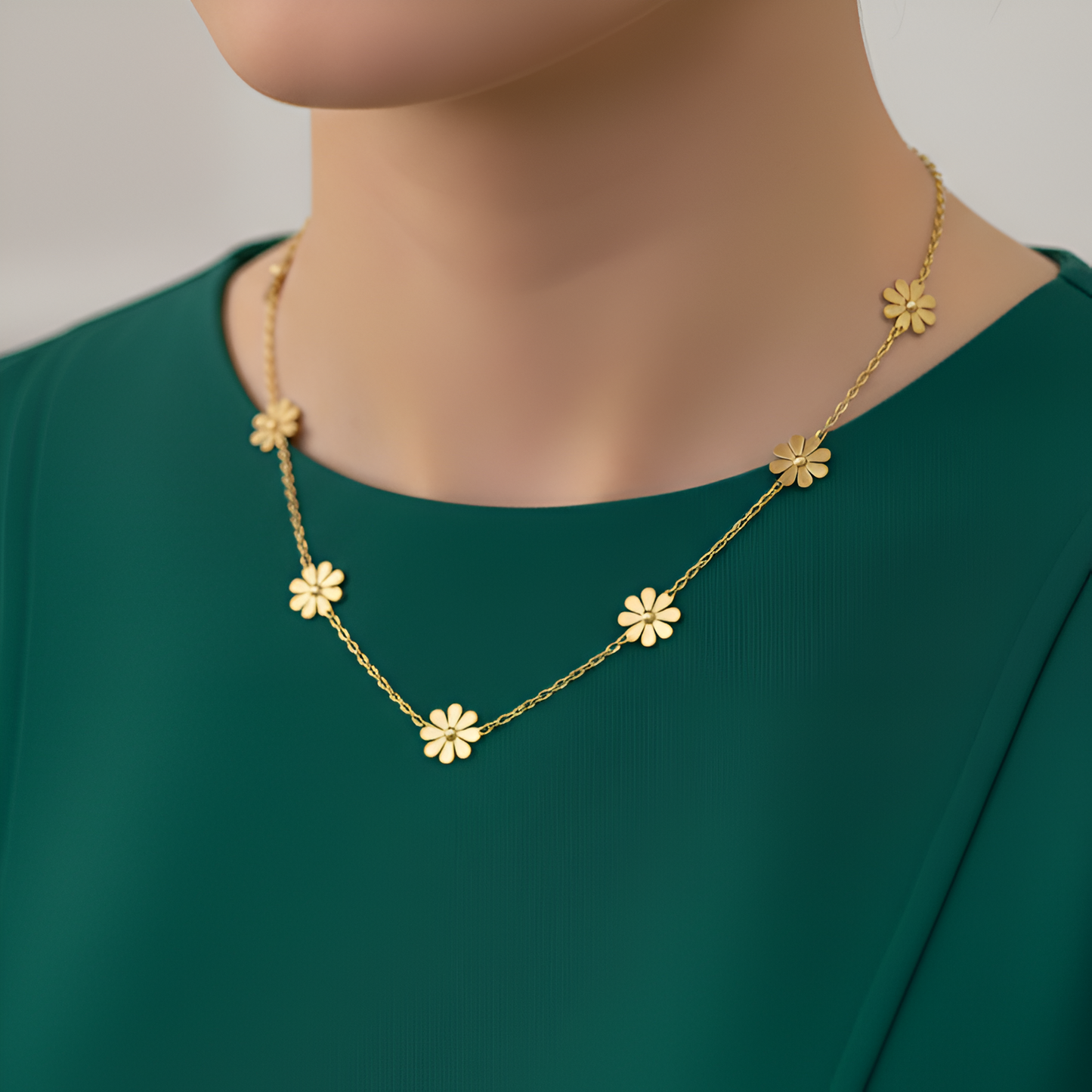 Golden Petal Necklace