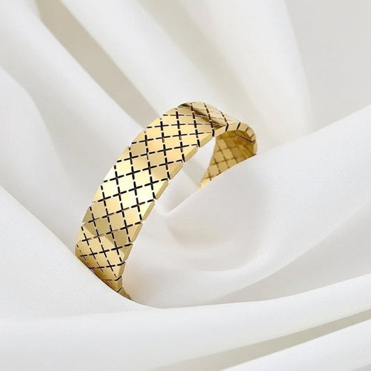 Sparkle Stainless Steel Bangle