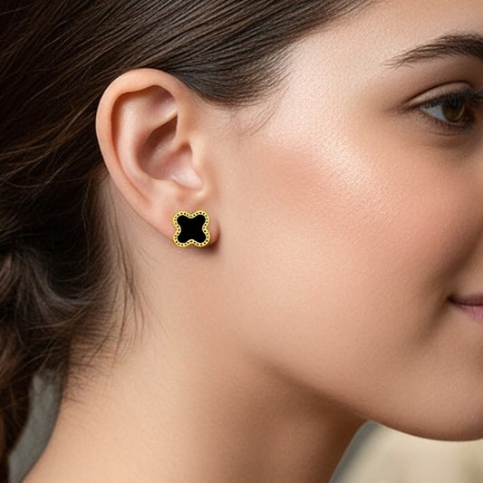 BLACK CLOVER EARRINGS