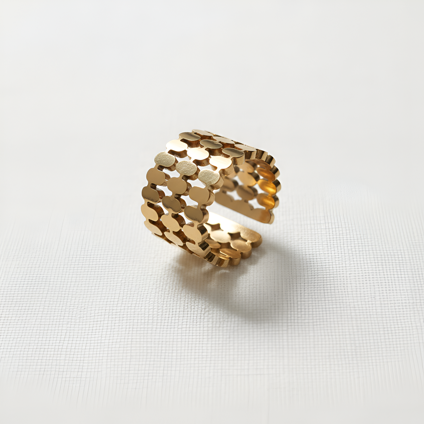 Interlock Grid Ring - Adjustable