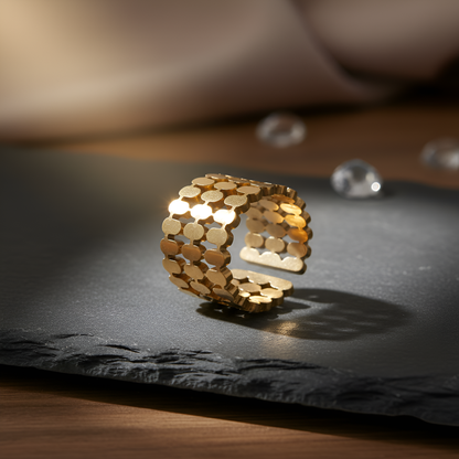 Interlock Grid Ring - Adjustable