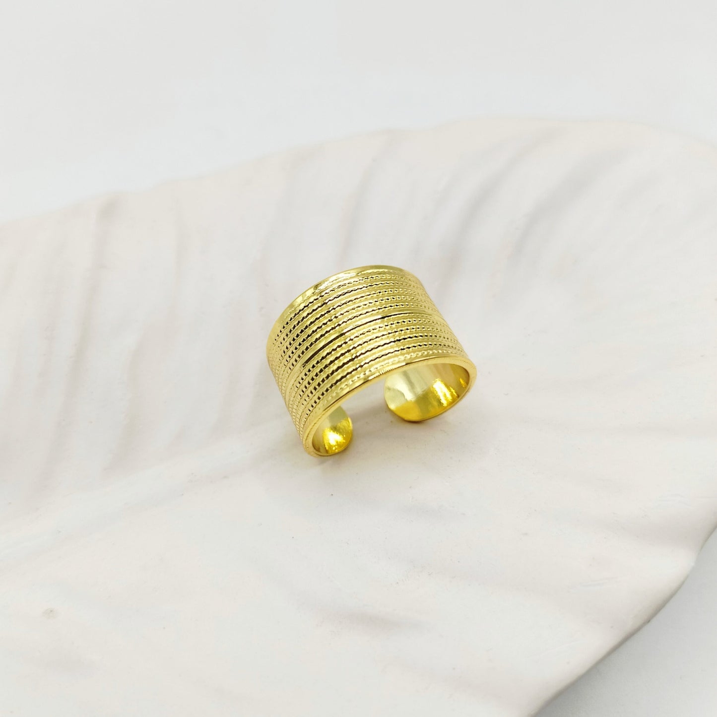 Wide Cuff Adjustable Ring