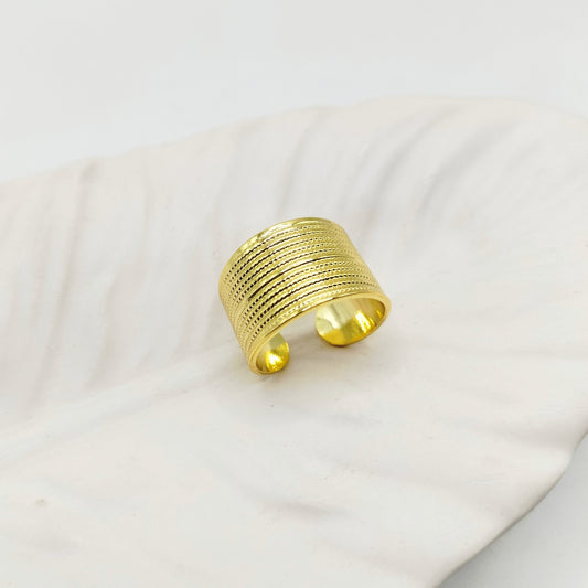 Wide Cuff Adjustable Ring