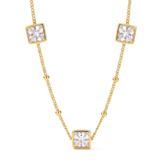 Square Zircon Necklace