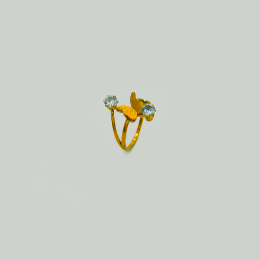 BUTTERFLY TOPAZ ACCENTS RING