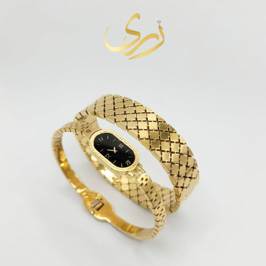 Deal Set watch Bangle , Sparkle Bangle