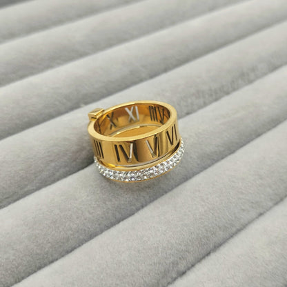 Premium Quality Roman stack stone ring