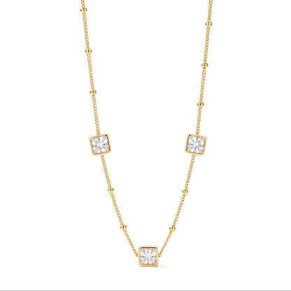 Square Zircon Necklace
