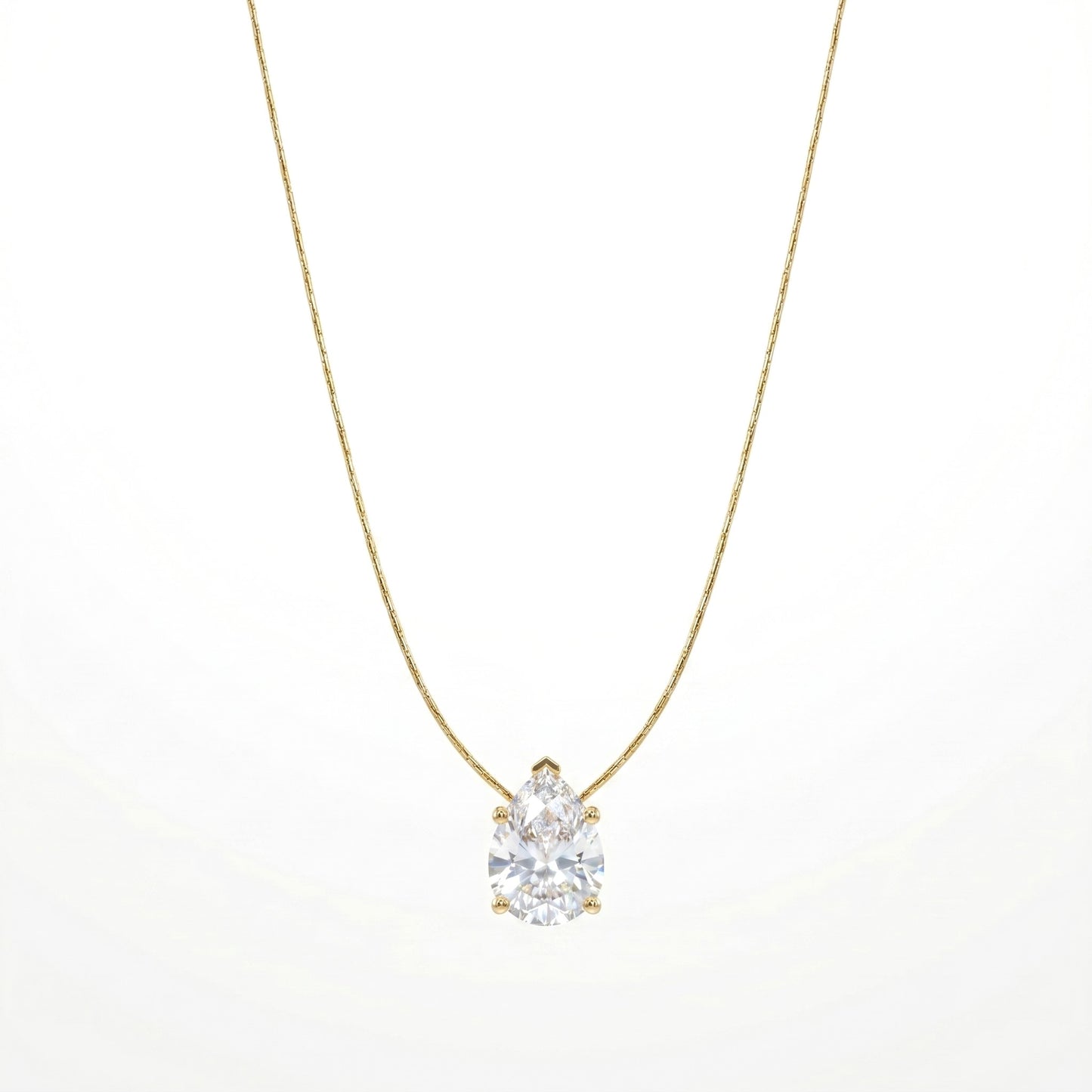 Pear-Cut Diamond Pendant