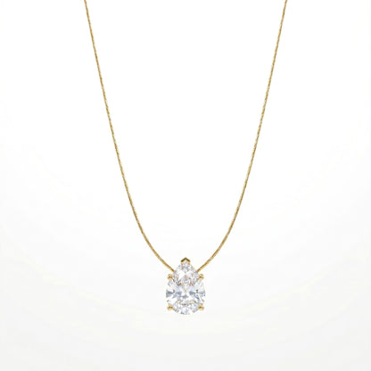 Pear-Cut Diamond Pendant
