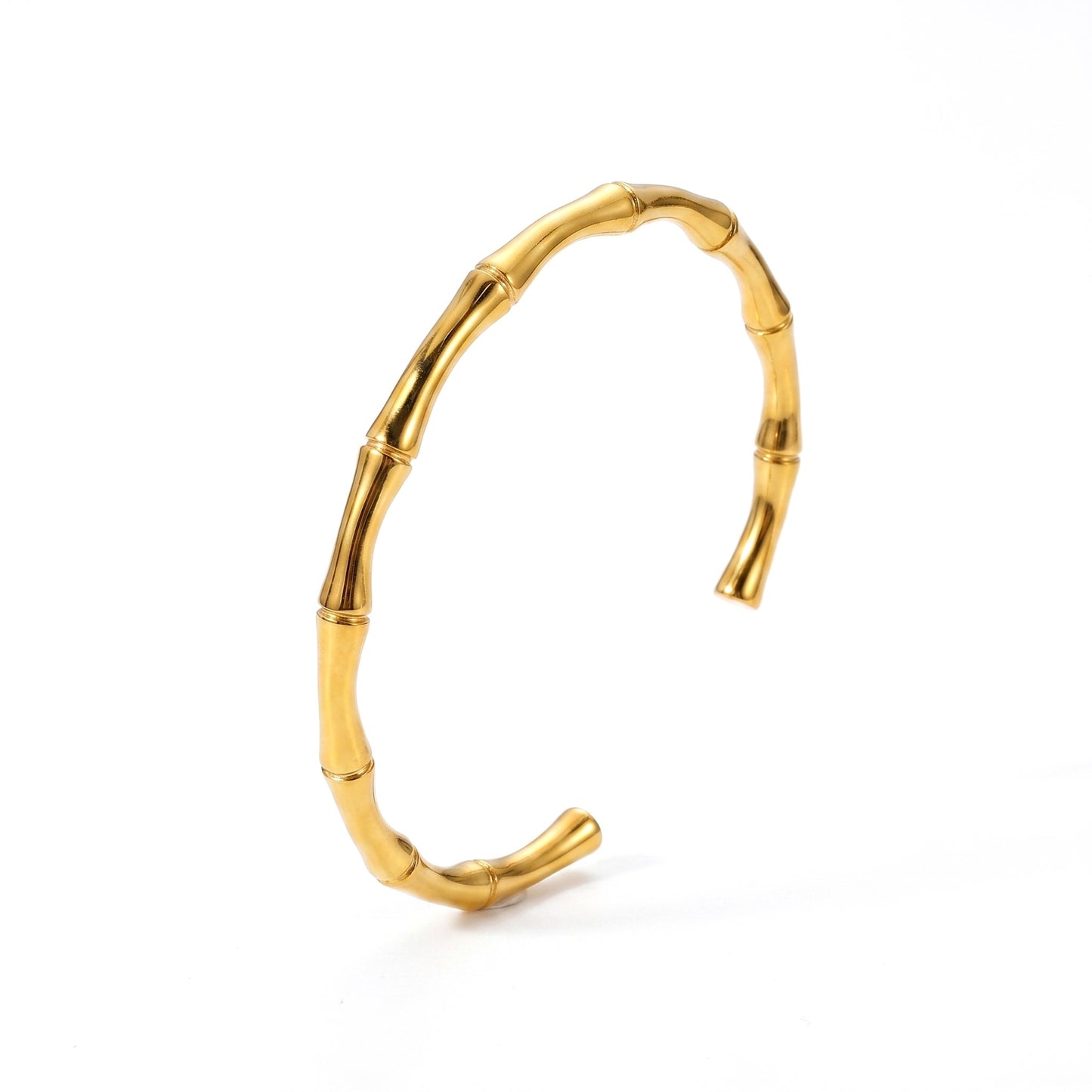 Bamboo Hand cuff | stainless steel