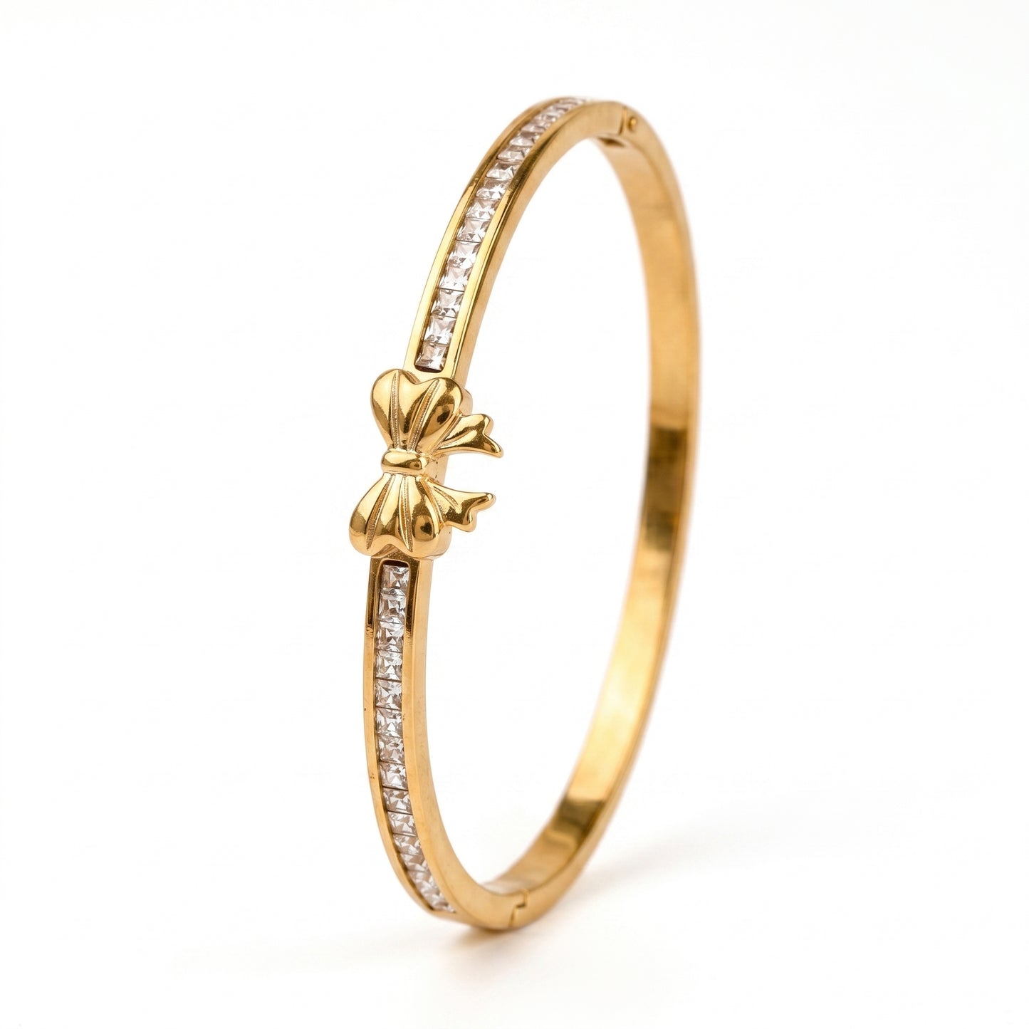 Stone-Studded Ribbon Handcuff
