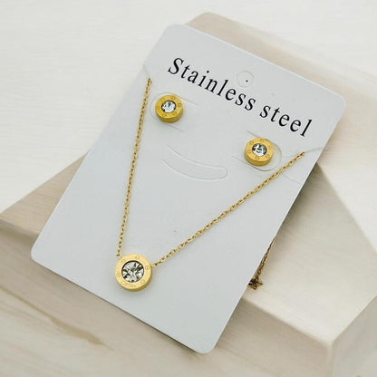 Stainless steel stone set