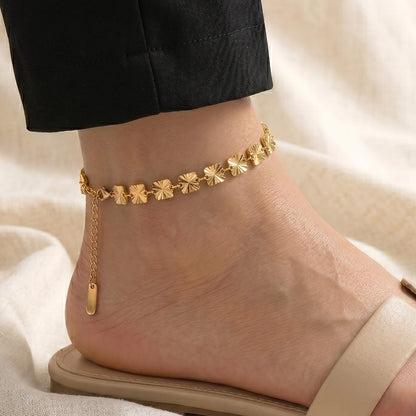 Gold Sunburst Anklet