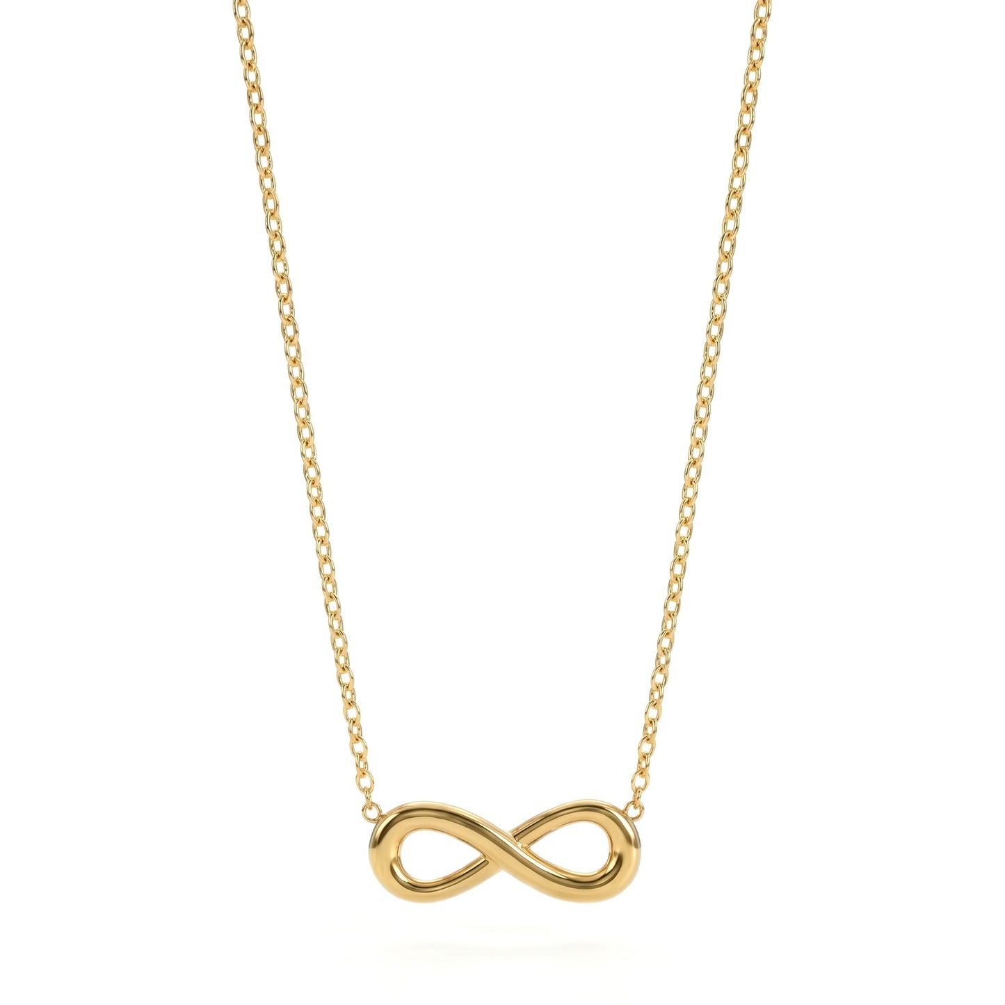 Golden Infinity Loop Necklace